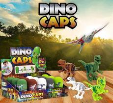 Brinquedo Dino Caps - Kids Zone Kit com 5 Unidades