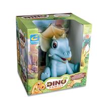 Brinquedo Dino Family Triceratops Baby +3 Meses Cometa Brinquedos