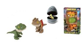 Brinquedo Dino Ovo - Kit com 3 Dinos - Braskit