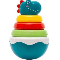 Brinquedo Dino Teimoso com Argolas Empilhaveis Buba Brinquedo Dino Teimoso com Argolas Empilhaveis Buba