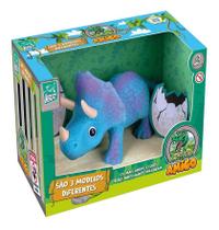 Brinquedo Dinossauro Amigo Triceratops Azul - Super Toys 488