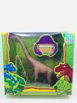 Brinquedo Dinossauro Braquiossauro Borracha Marrom 26cm - Super Toys