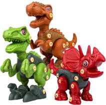 Brinquedo Dinossauro Colorido Parafuso Dino Verde - Iannuzzi Kids