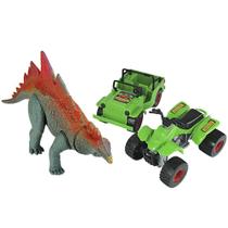 Brinquedo Dinossauro Com Jeep Quadriciclo Estegossauro - Silmar Brinquedos
