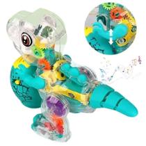 Brinquedo Dinossauro Com Luzes E Música Transparente