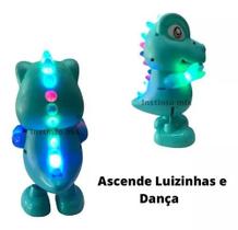 Brinquedo Dinossauro Dançarino Com Luzes Coloridas E Som