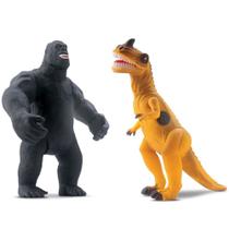 Brinquedo Dinossauro Dinopark T-Rex Vs King - Bee Toys