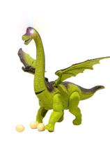 Brinquedo Dinossauro Grande Anda Bota Ovo Com Som e Luzes.