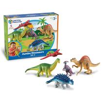 Brinquedo Dinossauro Jumbo - Set com 5 Bonecos de Ação e Recursos de Aprendizagem
