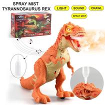 Brinquedo Dinossauro Rex Solta Fumaça Com Luz E Som (laranja)