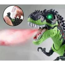 Brinquedo Dinossauro Rex Solta Fumaça Com Luz E Som - TOYS