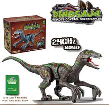 Brinquedo Dinossauro T REX com som luz e controle remoto - toys