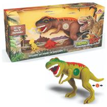 Brinquedo Dinossauro Tirano Rex Com Som Adijomar
