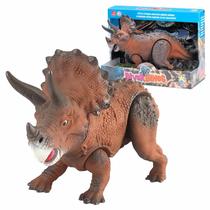 Brinquedo Dinossauro Triceraptors Vinil Articulado DiverDinos Coleção Divertoys