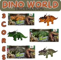 Brinquedo Dinossauro Triceratops Com Som Luz E Movimento - Sortida