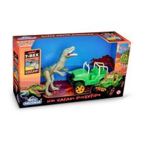 Brinquedo Dinossauro Velociraptor com Jipe safari - Adijomar Brinquedos Brinquedo Dinossauro Velociraptor com Jipe safari - Adijomar Brinquedos
