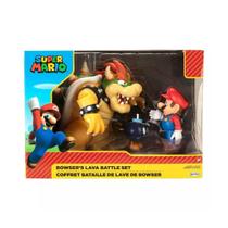 Brinquedo Diorama Super Mario Batalha de Lava do Bowser 3016