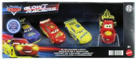 Brinquedo Disney Cars Glow Racers, pacote com 4 unidades, Lightning McQueen, Mater