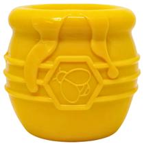 Brinquedo Dispenser Honey Pot Sodapup Mordedor Recheável Pote de Mel Para Cães Grande - Amarelo