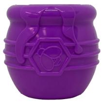 Brinquedo Dispenser Honey Pot Sodapup Mordedor Recheável Pote de Mel Para Cães Grande - Roxo