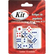 Brinquedo Diverso Dados N13 com 12 Unidades
