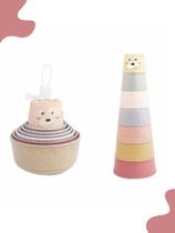 Brinquedo Divertido Empilhar Contar P/ Bebê Educativo 7 Pçs