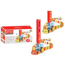 Brinquedo Divertido Trenzinho Dominó P/Empilhar Colorido Com Som