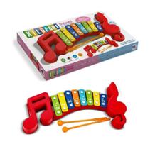 Brinquedo Divertido Xilofone Infantil Colorido 8 teclas Brinquedo Divertido Xilofone Infantil Colorido 8 teclas