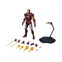 Brinquedo DIY De Montagem Do Homem De Ferro MK7 Da Marvel, 15cm, Material ABS, Figuras De Ação Em