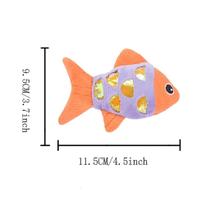 Brinquedo do gato do animal de estimação, Cattoy Mint, Brinquedo de animal de estimação de peixe de pelúcia de papel de anel