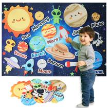 Brinquedo do Sistema Solar para Bebês KAWITLO, Painel de Feltro 10 m
