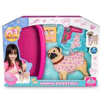Brinquedo Dog Infantil Banho com Água de Verdade Com Shampoo - Adijomar