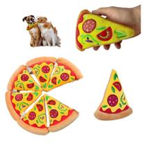 Brinquedo Dog Pet Pelúcia Cachorro Pedaço Pizza Macio C/ Som Brinquedo Dog Pet Pelúcia Cachorro Pedaço Pizza Macio C/ Som