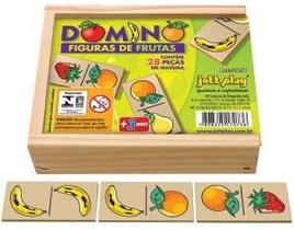 Brinquedo Dominó De Frutas 28 Peças - JOTTPLAY