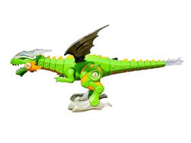 Brinquedo Dragão Dinossauro Solta Fumaça, Anda Com Luzes e Sons Envio Imediato - Rong Kai