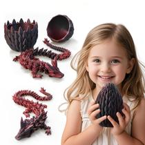 Brinquedo Dragon Egg Dak Haan impresso em 3D com dragão de cristal de 15" Brinquedo Dragon Egg Dak Haan impresso em 3D com dragão de cristal de 15"