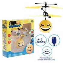 Brinquedo Drone Criança Helicóptero Emoji Smile Infravermelho