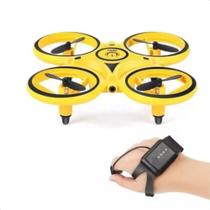 Brinquedo Drone Quadricoptero Hand Sensor + Controle De Movimento Com a Mão 3D Flip e 360 Rolling Polibrinq - DN10001