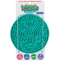 Brinquedo e Comedouro Lento para Cachorro e Gatos Labirinto Pet Games - M - Verde Água