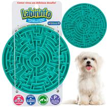 Brinquedo e Comedouro Lento para Cachorro e Gatos Labirinto Pet Games P Verde Água