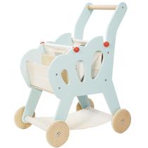 Brinquedo educacional de madeira Role Play Supermarket Shopping Trolley Le Toy Van