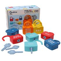 Brinquedo educacional Kghios Kids Learning Locks com chaves de 3 anos ou mais Brinquedo educacional Kghios Kids Learning Locks com chaves de 3 anos ou mais