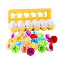 Brinquedo Educacional Montessori de Classificação de Ovos Inteligentes para Crianças