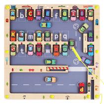 Brinquedo educacional Nashrio Magnetic Alphabet Maze Letter Puzzle Brinquedo educacional Nashrio Magnetic Alphabet Maze Letter Puzzle