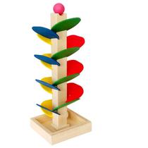 Brinquedo educacional Wooden Leaf Tower Ball Rolling Game Brinquedo educacional Wooden Leaf Tower Ball Rolling Game