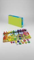 Brinquedo educativo 45 peças ABC números formas Brinquedo educativo 45 peças ABC números formas