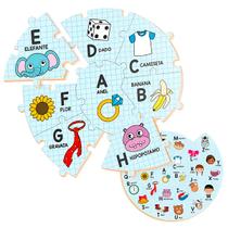 Brinquedo Educativo Alfabeto Formato Caracol Letras Brinquedo Educativo Alfabeto Formato Caracol Letras