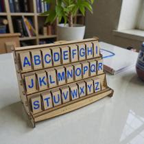 Brinquedo Educativo Alfabeto Letras Móveis Aprendizagem kids