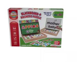 Brinquedo Educativo Alfabeto Magnético Pedagógico Com Lousa Mágica
