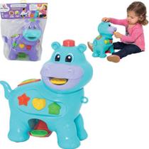 Brinquedo Educativo Amiguinho Comilão Didático Hipopótamo Merco 422 - Merco Toys